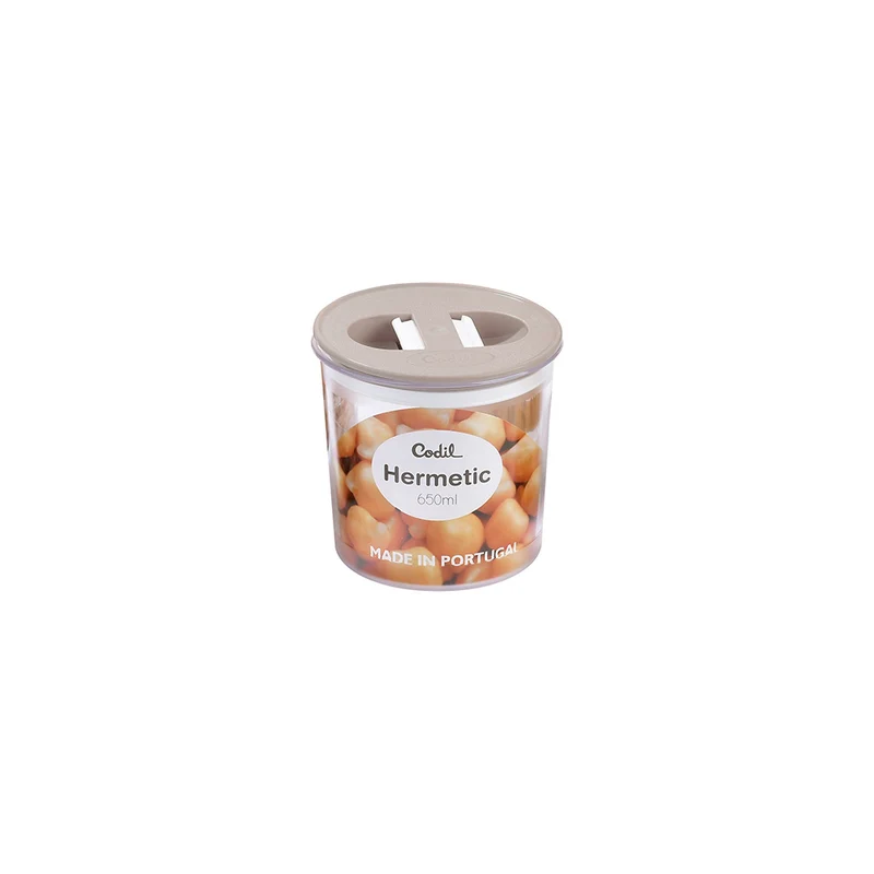 Recipiente hermético 650 ml taupe Rimax