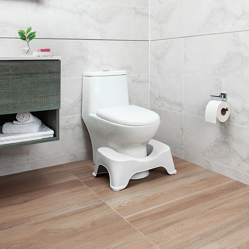 Butaco o taburete para baño blanco Rimax