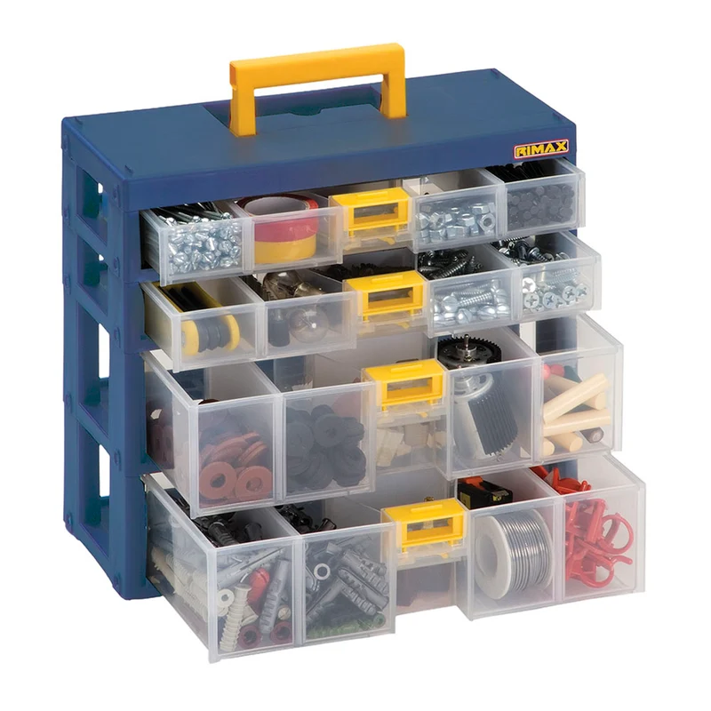 Caja organizadora modular gavetas azul petróleo Rimax