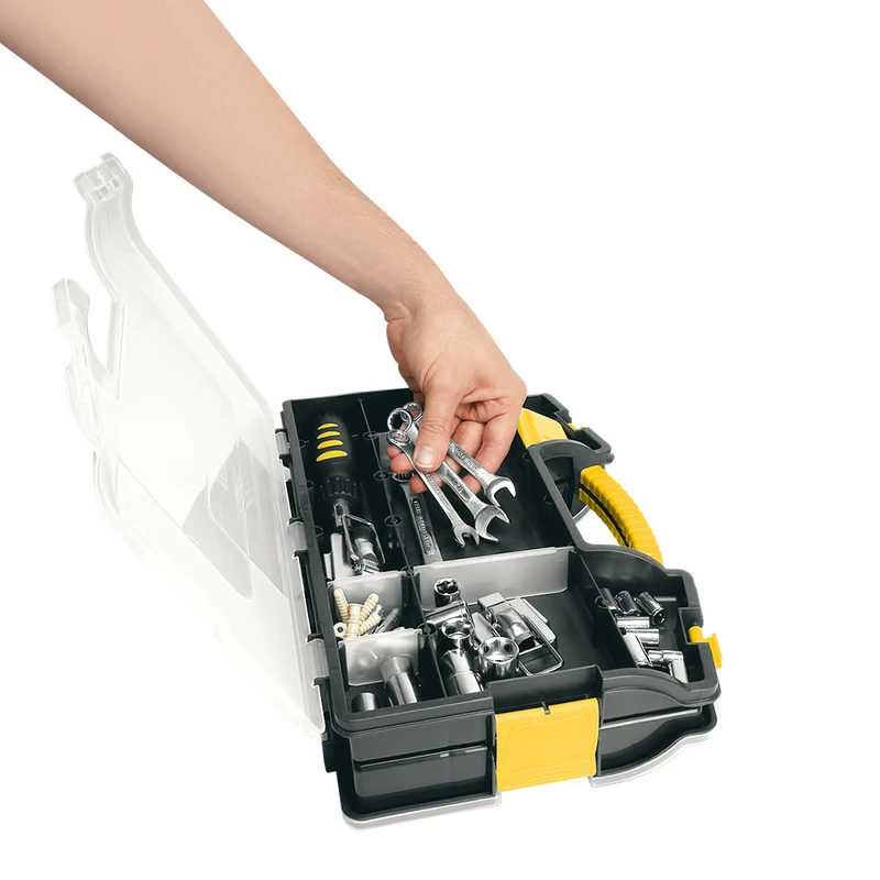 Caja organizadora doble plegable 380 milimetros negro Rimax