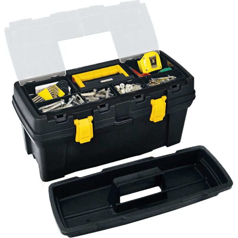 Caja de herramientas 20" plus con cerradura plástica color negra Rimax