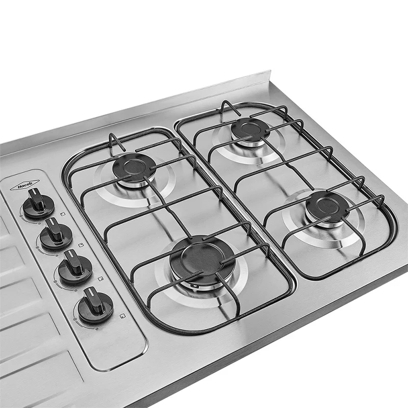 Mesón de cocina inoxidable 1.50 metros pozuelo izquierdo a gas natural sin encendido eléctrico SP marca Haceb