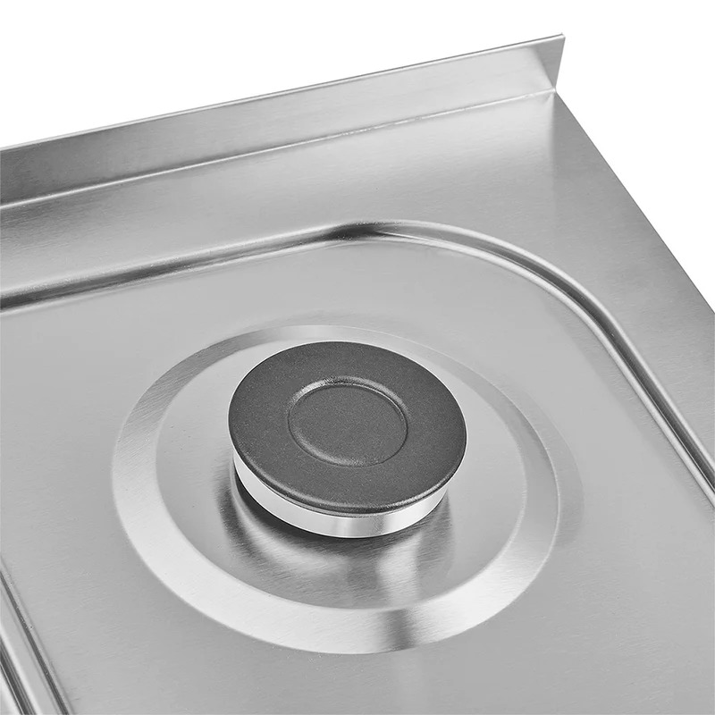 Mesón de cocina inoxidable 1.50 metros pozuelo izquierdo a gas natural sin encendido eléctrico SP marca Haceb