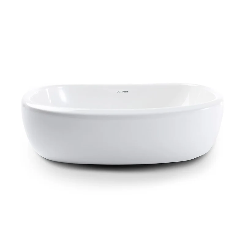 Lavamanos cascade vessel blanco marca corona