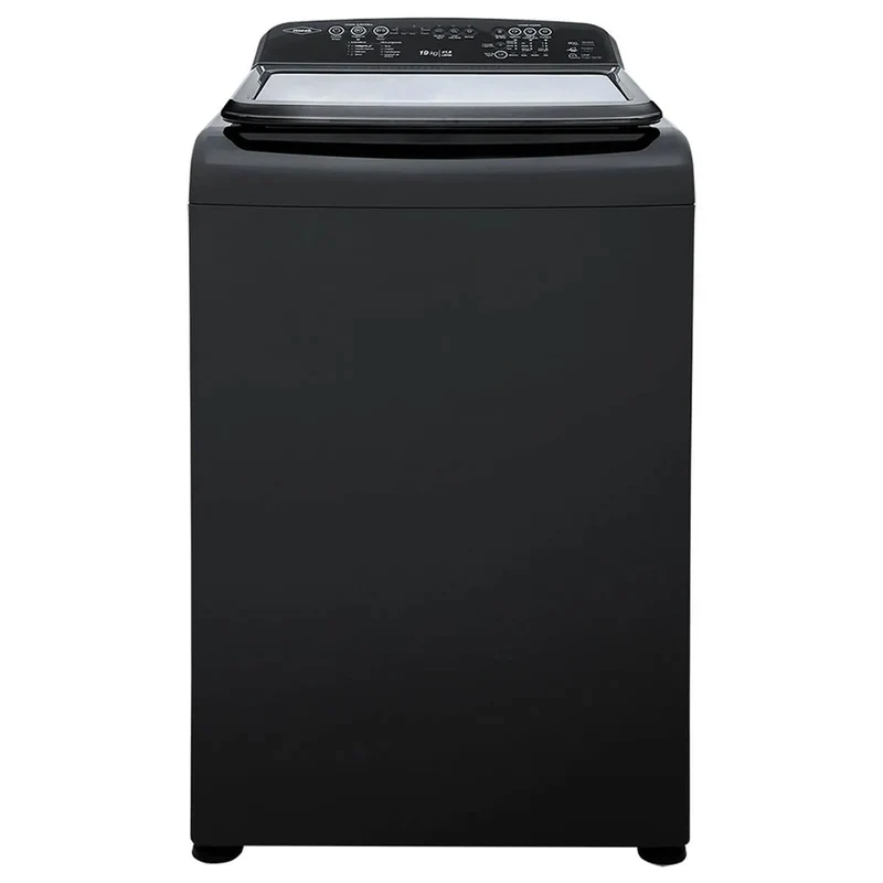 Lavadora digital negra lvy capacidad de carga 19 kg marca Haceb