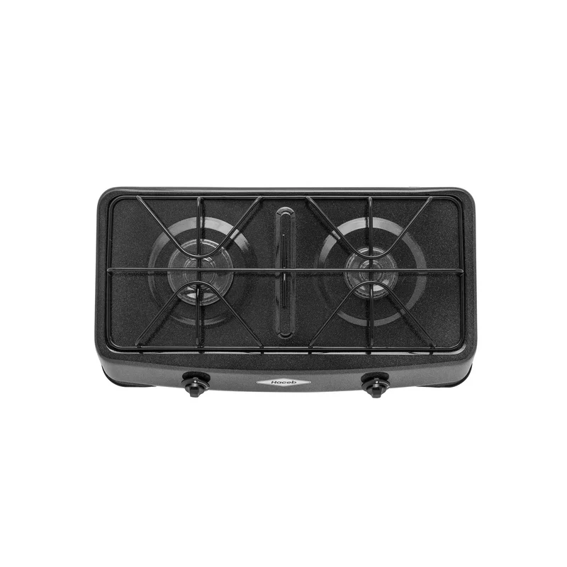 Cocineta pimienta a gas natural 2 puestos en acero inoxidable marca Haceb