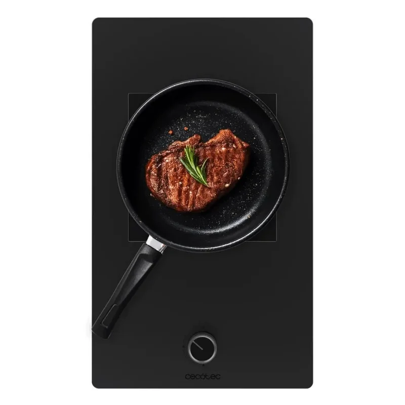 Bolero Squad G 1800S Placa de Gas de Cristal Negro Mate con Parrilla de Hierro Fundido y 5 6kW de Potencia de Cecotec