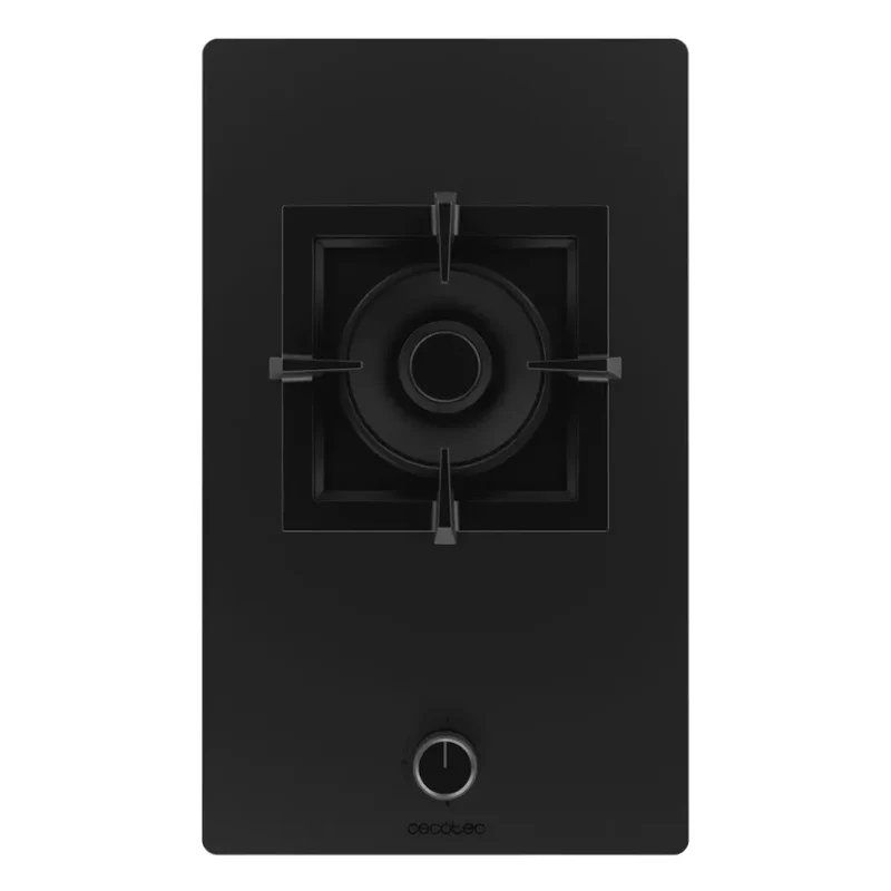 Bolero Squad G 1800S Placa de Gas de Cristal Negro Mate con Parrilla de Hierro Fundido y 5 6kW de Potencia de Cecotec