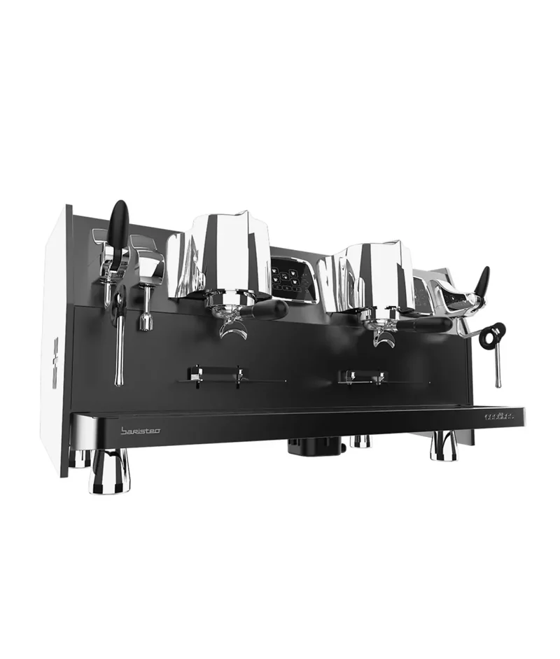Máquina de café comercial doble grupo triple caldera y control LCD para cafés perfectos y rápidos Baristeo Regina de Cecotec