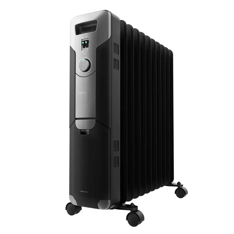 Radiador de aceite ReadyWarm 11000 2500 W 11 módulos con 3 niveles de potencia y sistema de seguridad para 25 m2 Cecotec