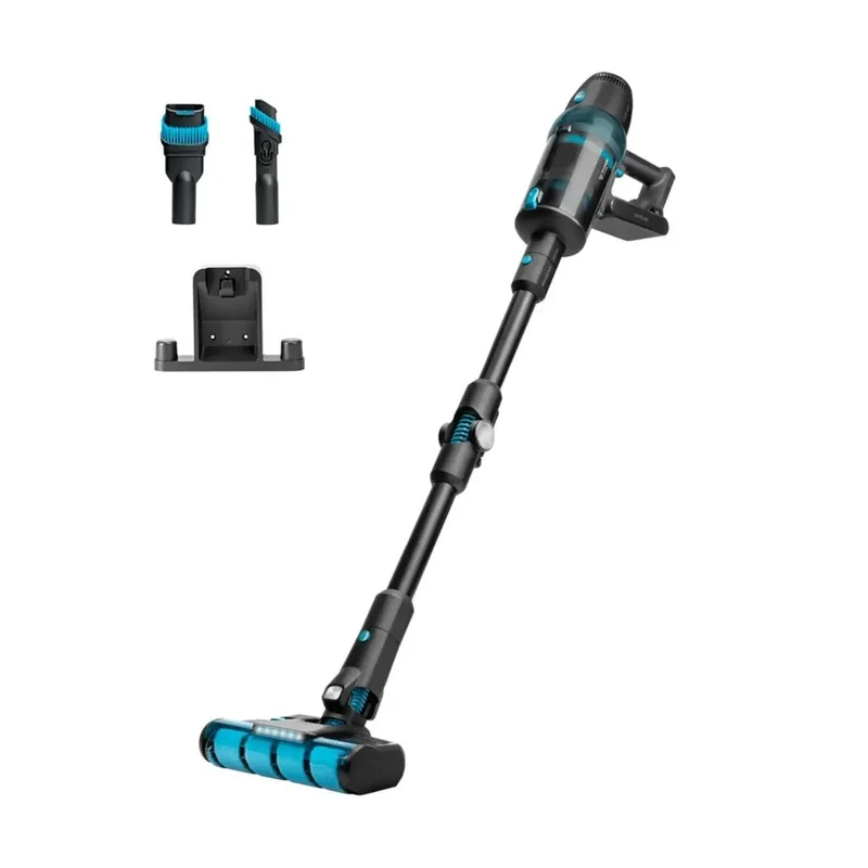 Aspirador escoba Conga Rockstar 2500 X-Treme ErgoFlex con motor digital de 680 W autonomía de 90 min y tubo flexible Cecotec