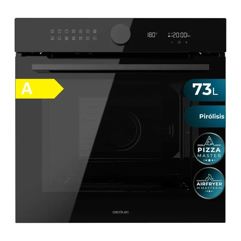 Horno Integrable Bolero Hexa P516000 de 73L 14 funciones Clase A con Pirólisis y Airfryer Master de Cecotec