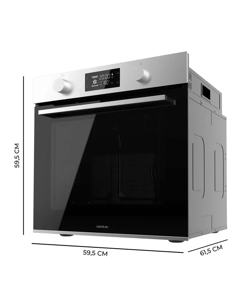 Horno Integrable Pirolítico Bolero Hexa P526000 de 73L 9 Funciones Clase A 2800W Tecnología Convección Eco de Cecotec