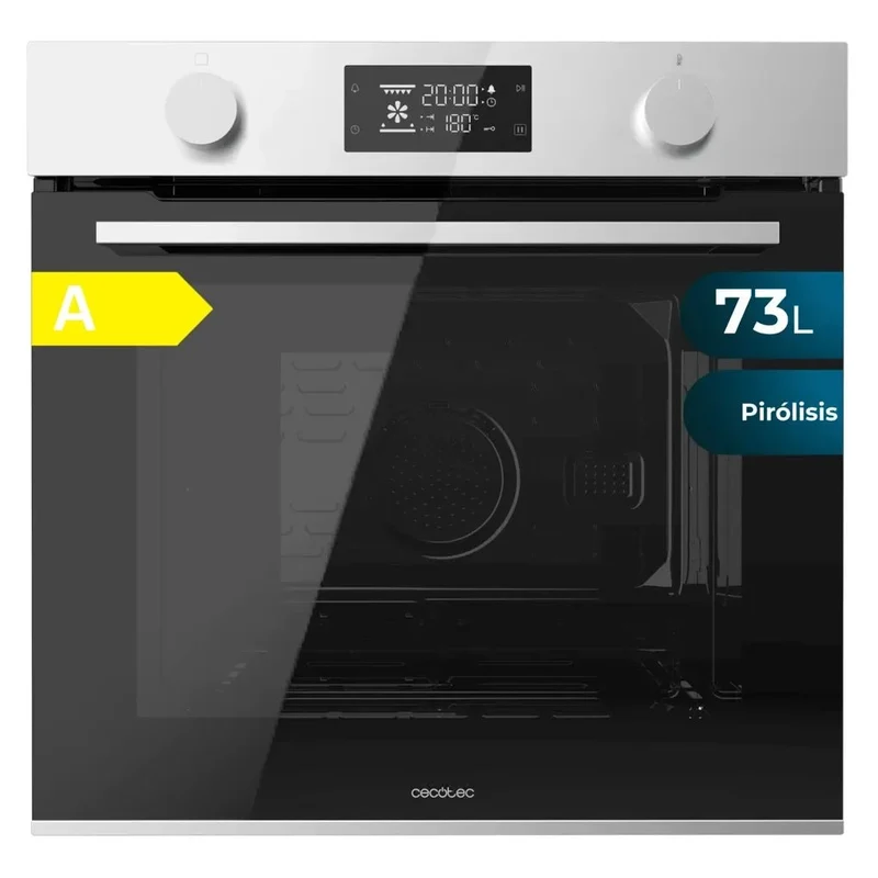 Horno Integrable Pirolítico Bolero Hexa P526000 de 73L 9 Funciones Clase A 2800W Tecnología Convección Eco de Cecotec