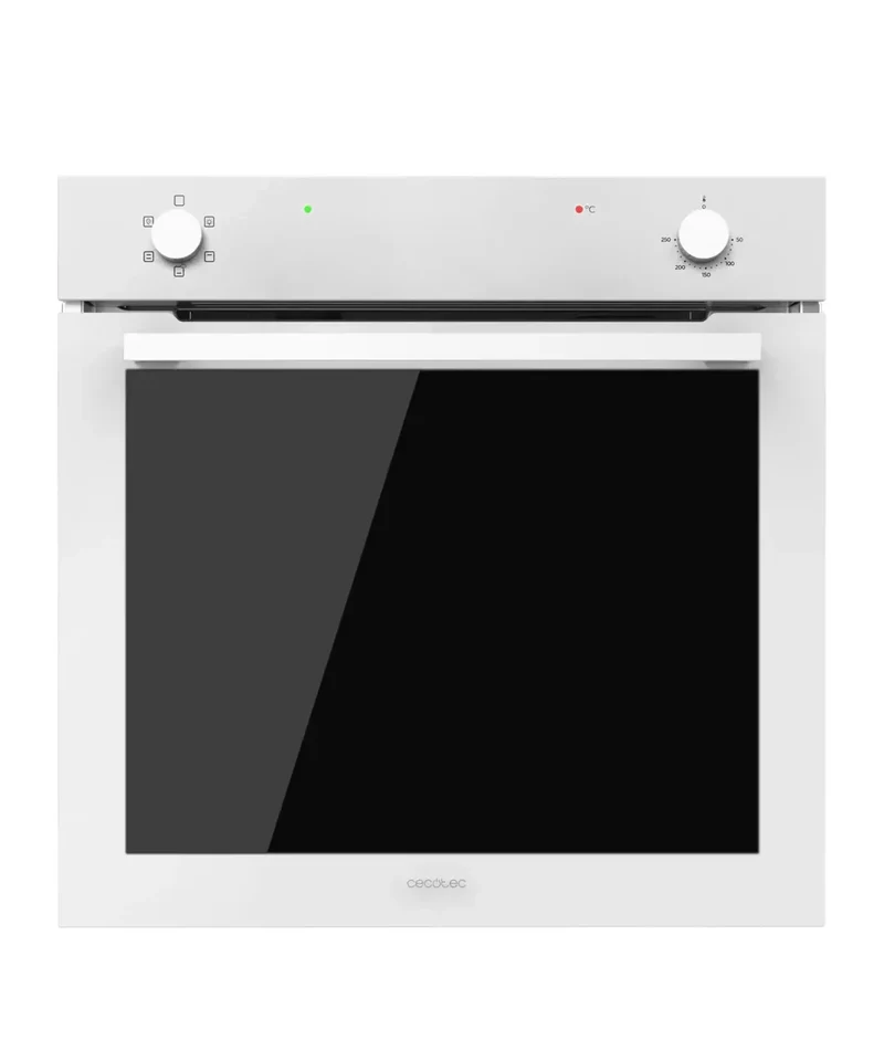 Horno Integrable Bolero Hexa C126400 Glass White 80L 5 Funciones Steam Assist Clase A 2800W de Cecotec