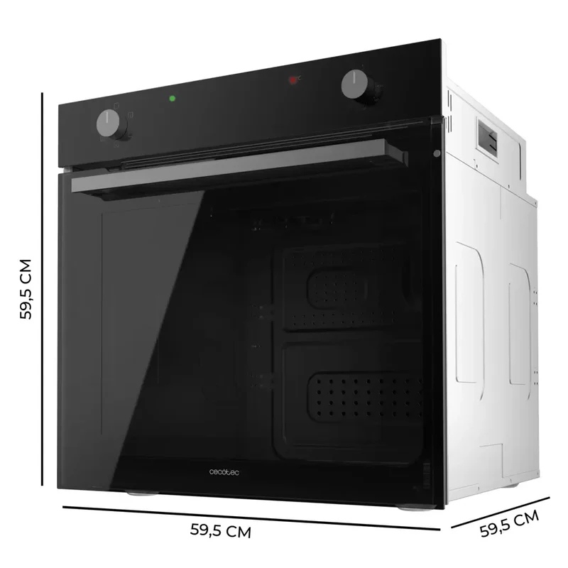 Horno Integrable Bolero Hexa C126001 Glass Black 77L 5 Funciones Steam Clase A 2800W de Cecotec