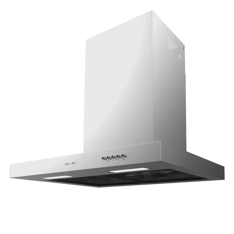 Campana de Cocina Bolero Flux TM 606500 Inox 60cm 650m3h 165W Clase A Con Filtro de Carbono y Luz de Cecotec