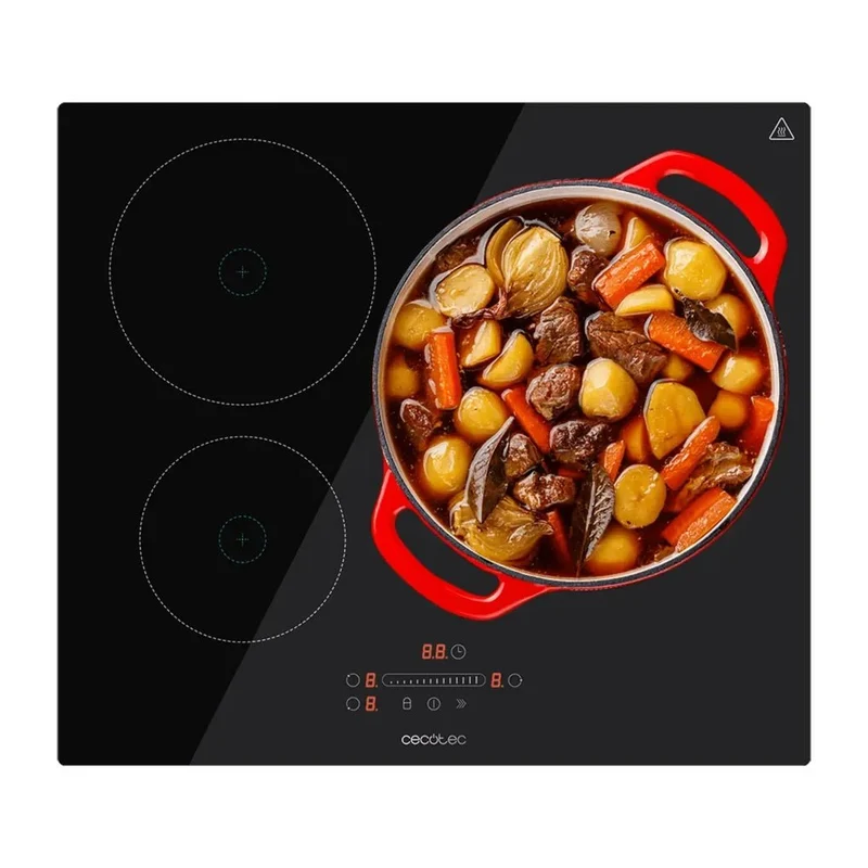 Placa de inducción Bolero Squad I 3250 de 3 fuegos ideal para cocinar rápido y fácil con toda la familia de Cecotec