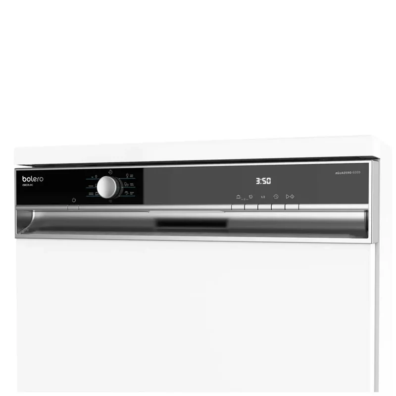 Lavavajillas Bolero Aguazero 6000 60 cm 12 cubiertos bajo consumo y 7 programas con secado extra y filtro antibacteriano de Cecotec