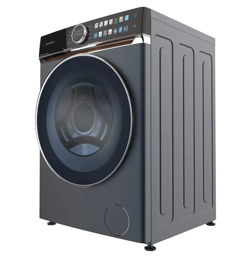 Lavadora Bolero 12980 Direct Drive 12kg Azul con Pantalla FullColor y Funciones Avanzadas SteamMax y Spa Care de Cecotec