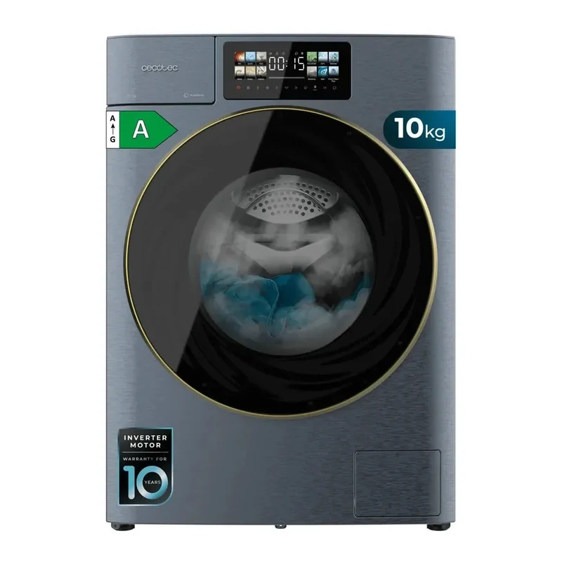 Lavadora Bolero 10950 Autodose Inverter 10kg Ice Blue 1400rpm con tecnología avanzada y diseño moderno de Cecotec