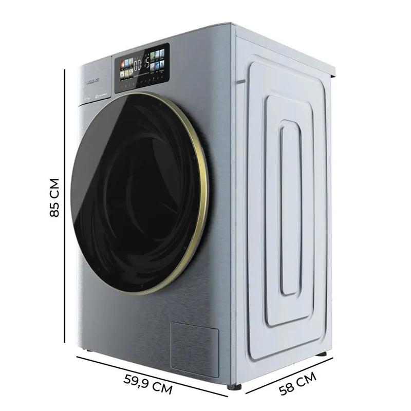 Lavadora Bolero 10950 Autodose Inverter 10kg Ice Blue 1400rpm con tecnología avanzada y diseño moderno de Cecotec