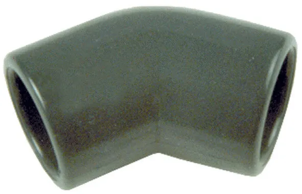 Codo 45 grados para tubo rígido de 16 mm