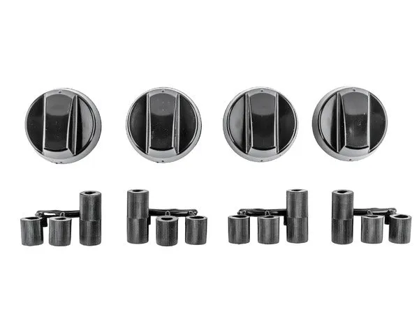 Mando cocina negro 4 unidades