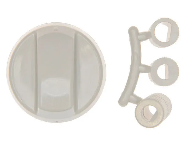 Mando de cocina estándar gris, 4 unidades