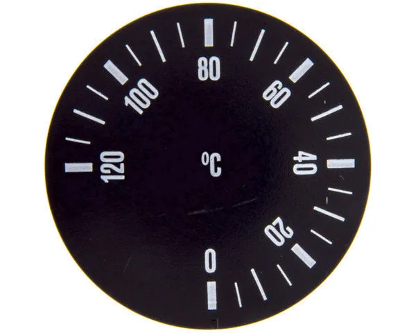 Mando termostato 0-120ºc negro