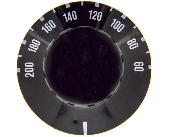 Mando termostato 60-200ºc negro