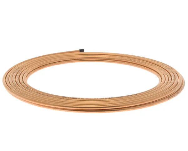 Tubo cobre 1/4'' 15 m. norma en12735-1