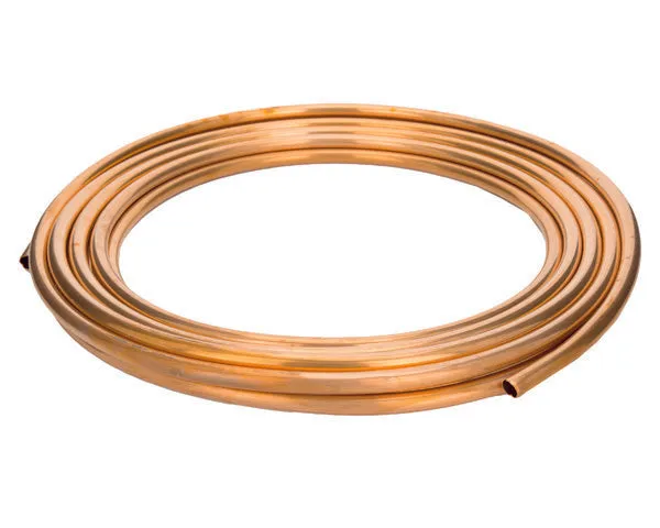 Tubo de cobre 3/4'' 1 mm, rollo de 15,24 metros