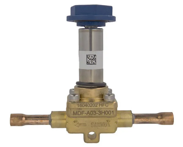 Sanhua válvula solenoide mdf 1/4' ' soldar