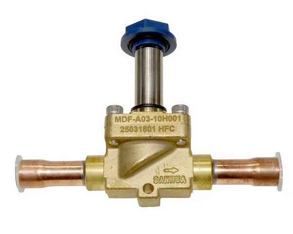 Sanhua válvula solenoide mdf 1/2' ' soldar 1,90m