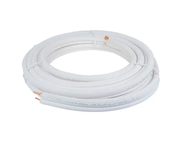Tubo cobre aislado doble 1/4 + 5/8 20 m