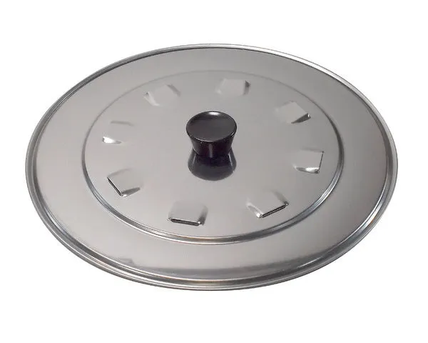 Tapa acero acero inoxidable ø 24 cm.