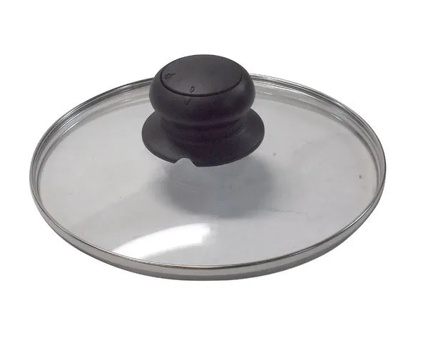 Tapa cristal con pomo regulador ø 16 cm.
