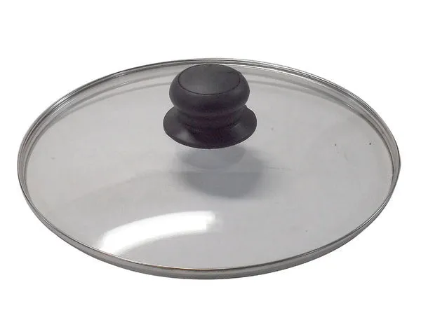 Tapa cristal con pomo regulador ø 28 cm.