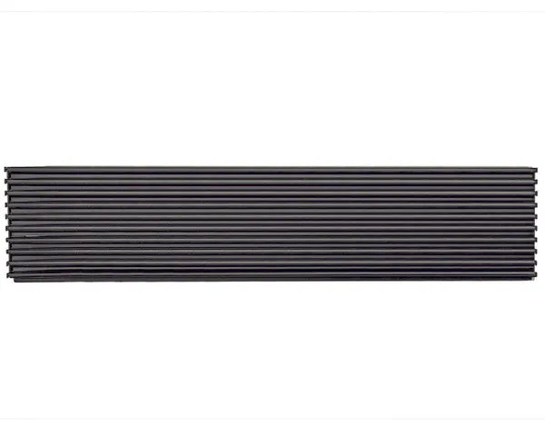 Rejilla ventilación 600 x 125 mm. negro