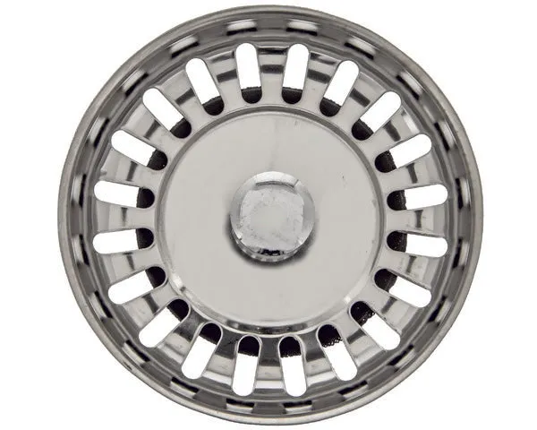 Tapón rejilla fregadero metal ø 32 mm.
