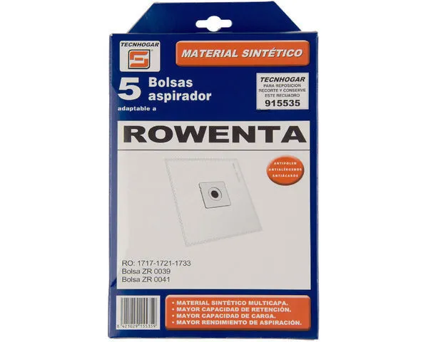SACO ASPIRADOR SINTÉTICO ROWENTA 5 U.