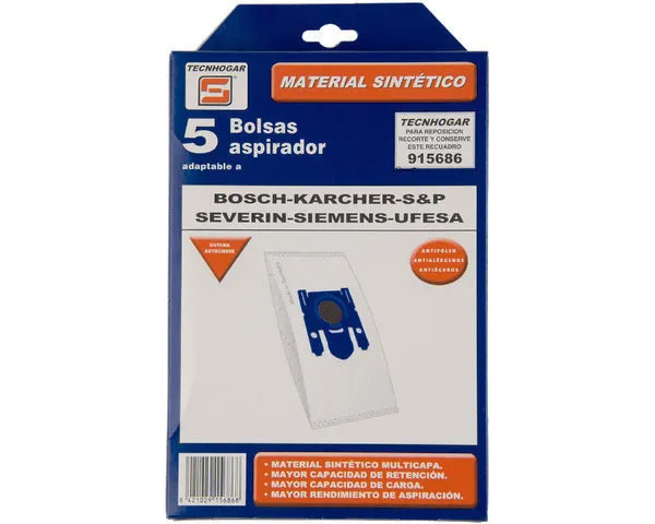 SACO ASPIRADOR SINTÉTICO BOSCH 5 UN.
