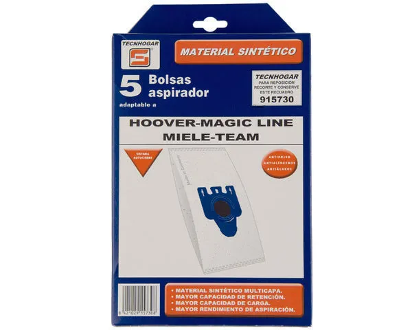 SACO ASPIRADOR SINTÉTICO HOOVER 5 UN.