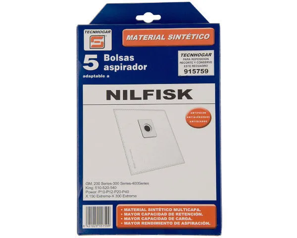 SACO ASPIRADOR SINTÉTICO NILFISK 5 UNID.