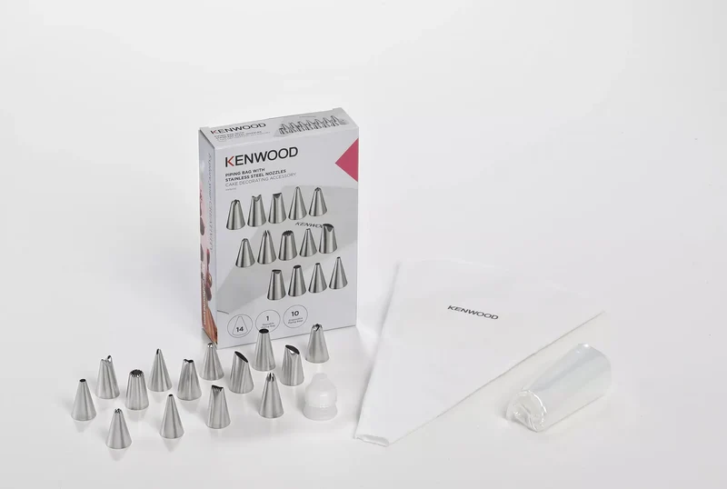 Kenwood Manga pastelera con boquillas de acero inoxidable AS00002749