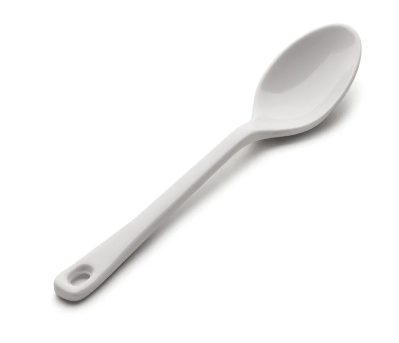 LACOR Cuchara Lisa Melamina Classic 18cm Ref. 63600 - Resistente y Apta Lavavajillas