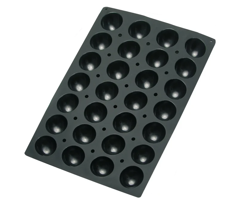 LACOR Molde semiesférica 28 cavidades Black 66761