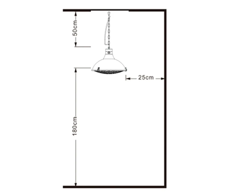 LACOR lámpara calentadora infrarroja Black 2100W - con control remoto IP44