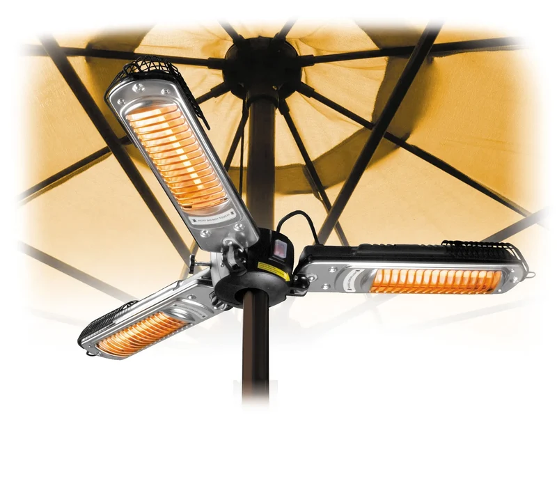LACOR calentador infrarrojo brazos abatibles 2000W - Para terrazas y exteriores IP24